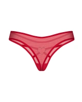 Red thong with decorative heart