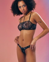 Thong with front tie