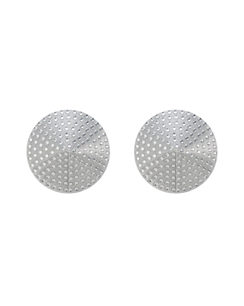 Silver nipple covers with  crystals