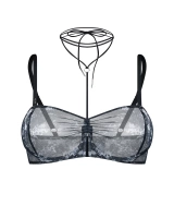 Neck-tie bra