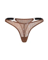 Thong with a spotted pattern